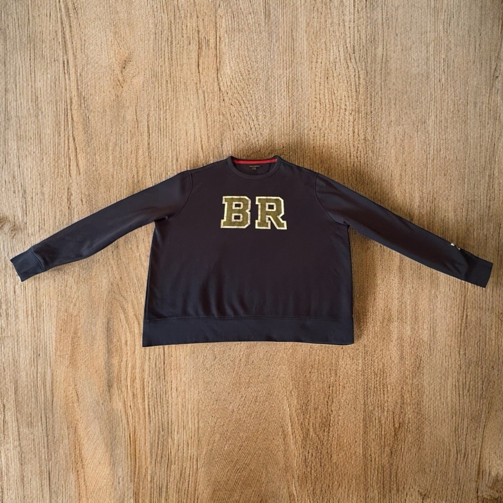 BANANA REPUBLIC NAVY CREWNECK SWEATSHIRT XXL – VARSITY “BR” EMBLEM
